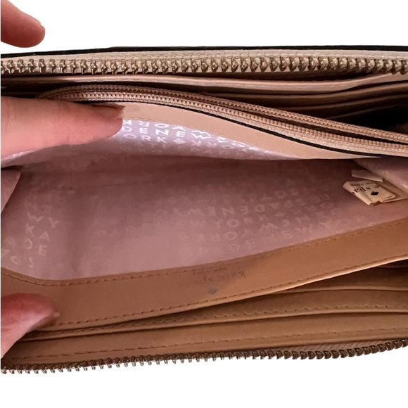Kate Spade Neda Wellesley Rose Gold Zip Around Wallet - Picture 8 of 9